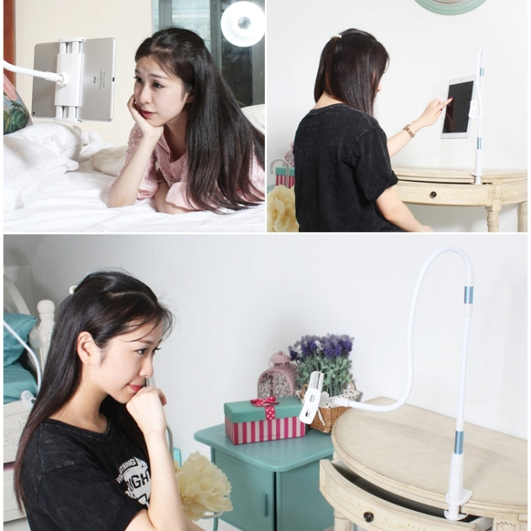 UBN-30 Classic Style Universal 360 Degrees Rotating Detachable Two-stage Lazy Bracket Mobile Phone / Tablet Desktop Bracket with Bilateral Pull Chuck